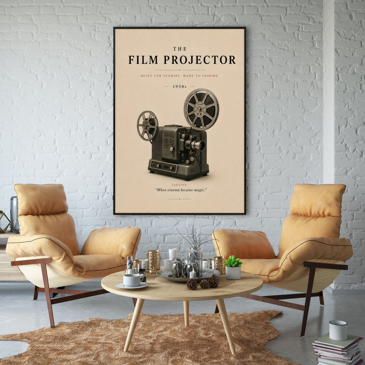 The Film Projector Poster – Vintage Cinema Wall Art