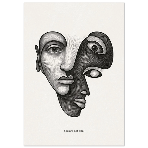 You Are Not One – Minimalist Dual Face Poster