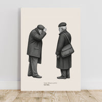 "Some Silences Arrive Too Late" Poster – Regret & Timing Wall Art