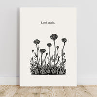Eye Flower Poster – Surreal Optical Illusion Wall Art