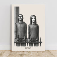 "Shared a Wall, Never a Door" Poster – Emotional Distance Wall Art