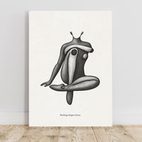 Abstract Human Figure Poster – Emotion & Form Conceptual Wall Art