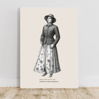 Woman in Military Jacket Poster – Identity Wall Art