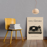 The Vinyl Turntable Poster – 1970s Record Player Wall Art