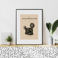 The Film Projector Poster – Vintage Cinema Wall Art