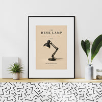 The Desk Lamp Poster – 1930s Vintage Desk Lamp Wall Art