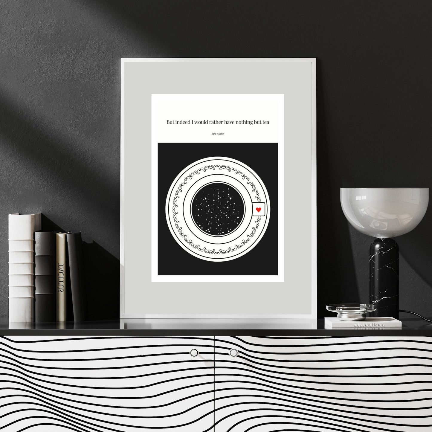 Jane Austen Quote Poster Art print