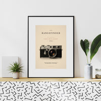 The Rangefinder Poster – Vintage Film Camera Wall Art