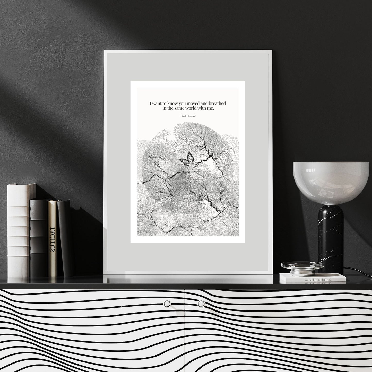 F. Scott Fitzgerald Quote Poster Art Print