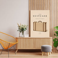 The Suitcase Poster – 1950s Vintage Travel Wall Art