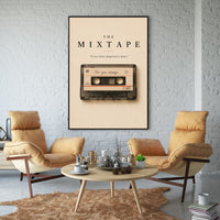 The Mixtape Poster – 1980s Cassette Tape Wall Art