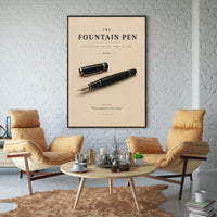 The Fountain Pen Poster – Vintage Writer's Pen Wall Art