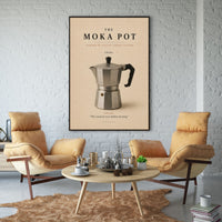 The Moka Pot Poster – Italian Coffee Kitchen Wall Art