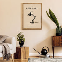 The Desk Lamp Poster – 1930s Vintage Desk Lamp Wall Art