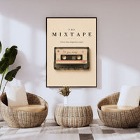 The Mixtape Poster – 1980s Cassette Tape Wall Art