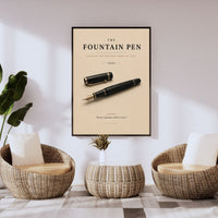 The Fountain Pen Poster – Vintage Writer's Pen Wall Art