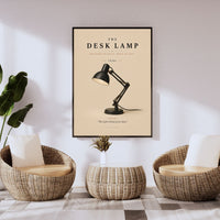 The Desk Lamp Poster – 1930s Vintage Desk Lamp Wall Art