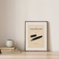 The Fountain Pen Poster – Vintage Writer's Pen Wall Art