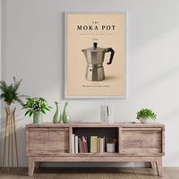 The Moka Pot Poster – Italian Coffee Kitchen Wall Art
