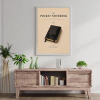 The Pocket Notebook Poster – Vintage Writer's Wall Art