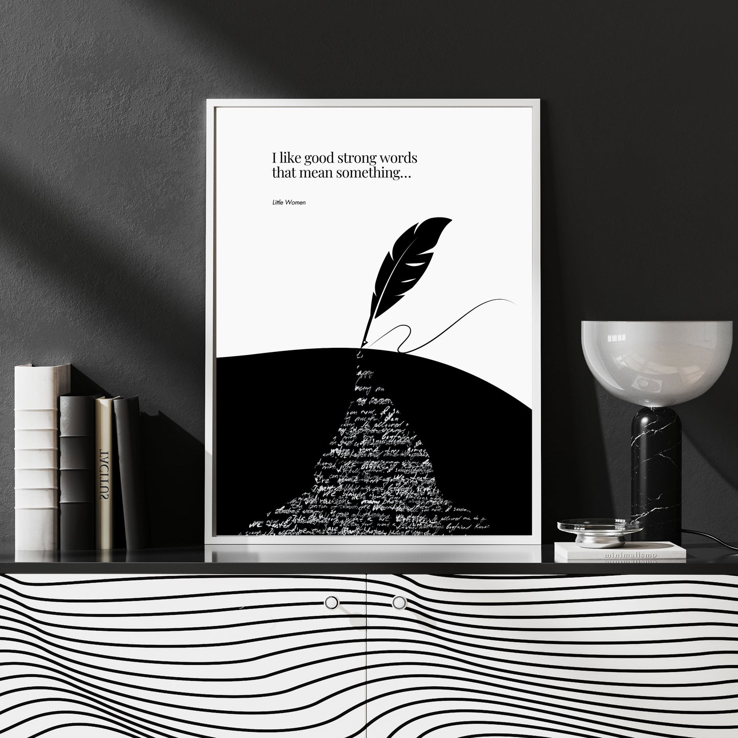 Louisa May Alcott quote - Little Women Print