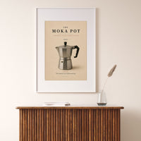 The Moka Pot Poster – Italian Coffee Kitchen Wall Art