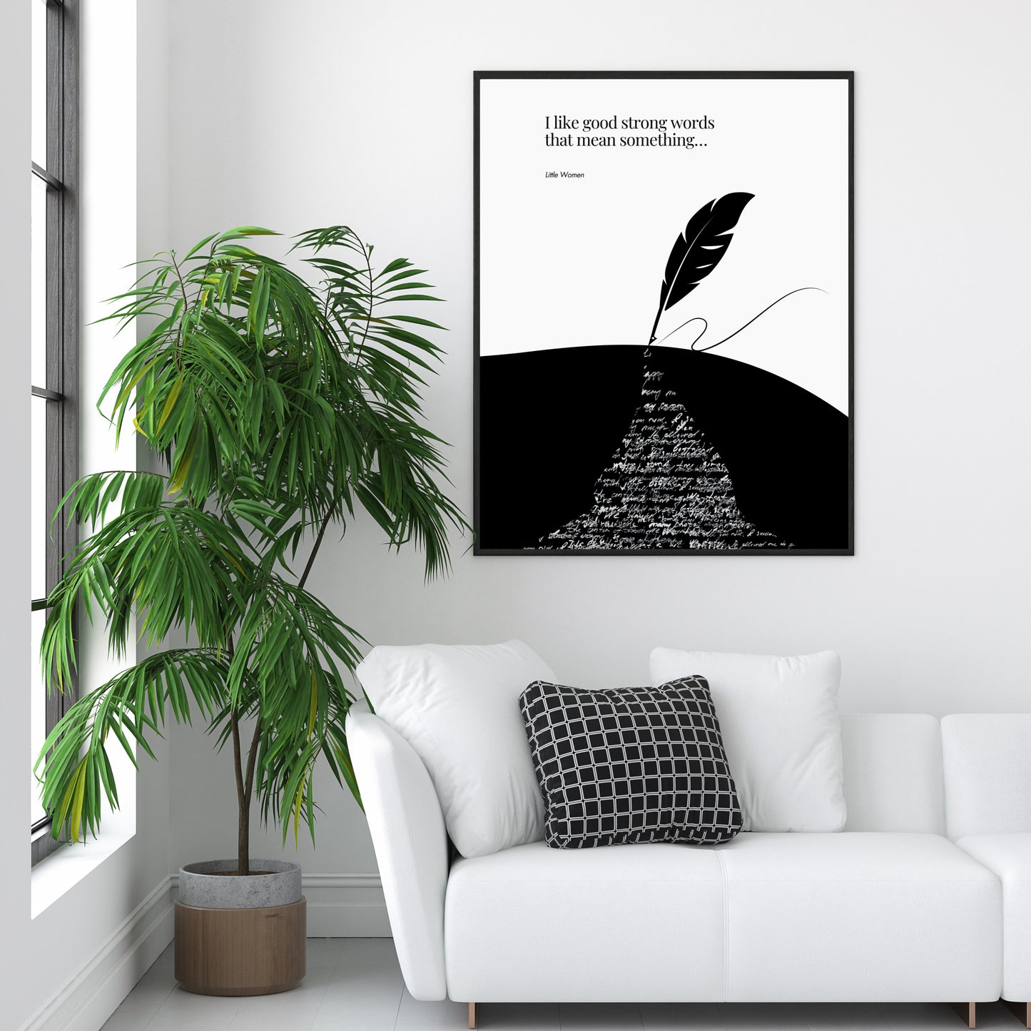 Louisa May Alcott quote - Little Women Print