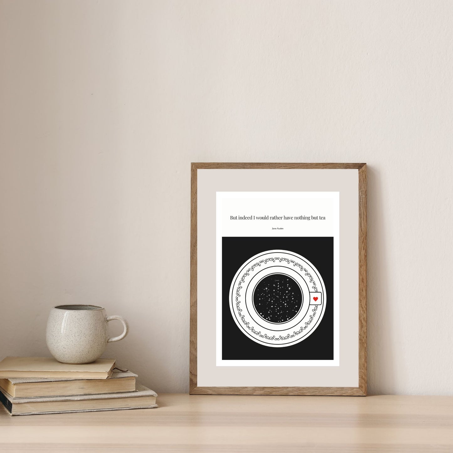 Jane Austen Quote Poster Art print