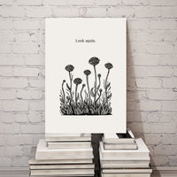Eye Flower Poster – Surreal Optical Illusion Wall Art