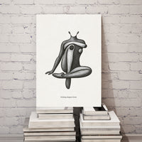 Abstract Human Figure Poster – Emotion & Form Conceptual Wall Art