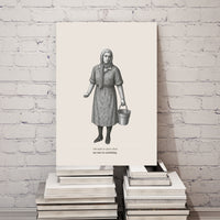Engraving Art Poster – Quiet Strength Vintage Wall Art