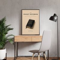 The Pocket Notebook Poster – Vintage Writer's Wall Art