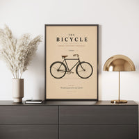 The Bicycle Poster – 1880s Vintage Bicycle Wall Art