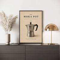The Moka Pot Poster – Italian Coffee Kitchen Wall Art