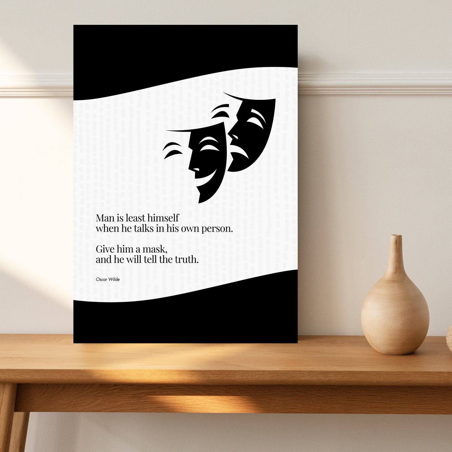 Oscar Wilde Quote Print - Wall Art Poster