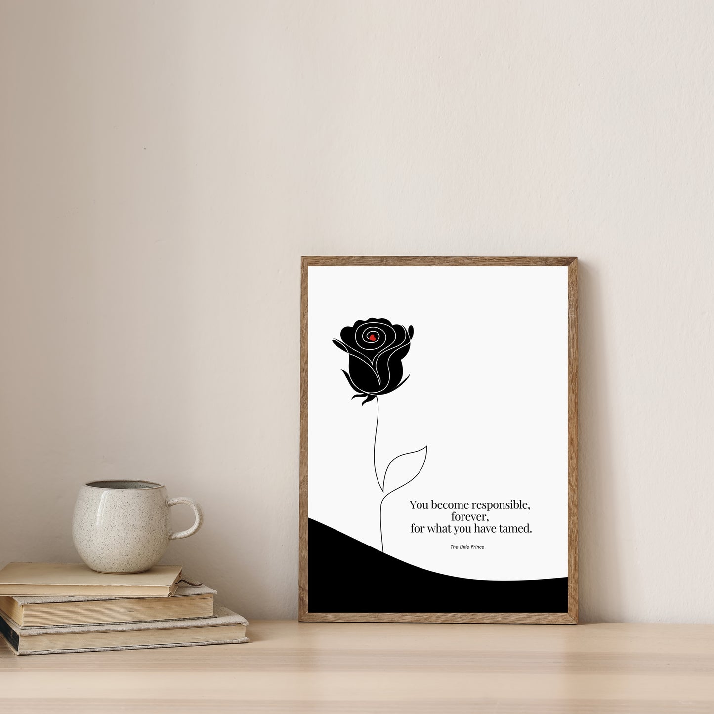 The Little Prince Quote Print -Antoine de Saint-Exupéry Poster