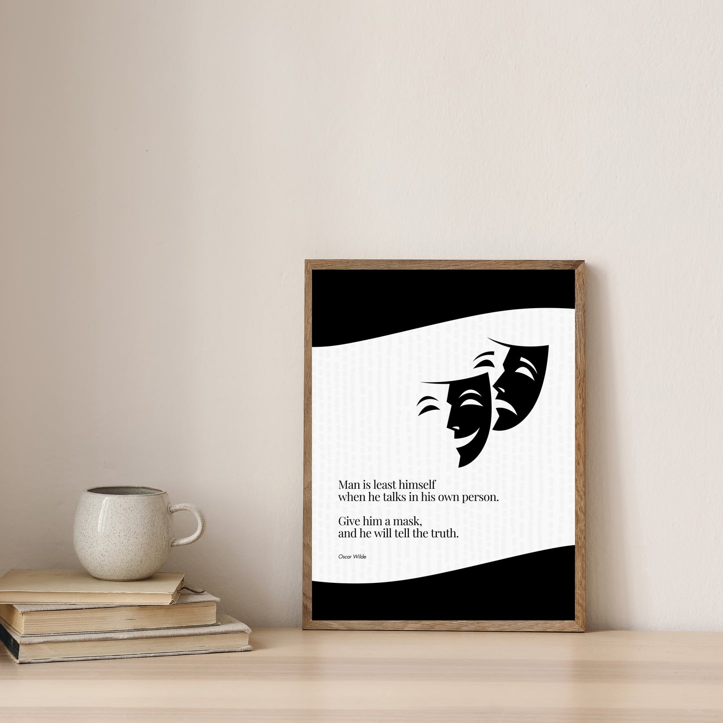 Oscar Wilde Quote Print - Wall Art Poster