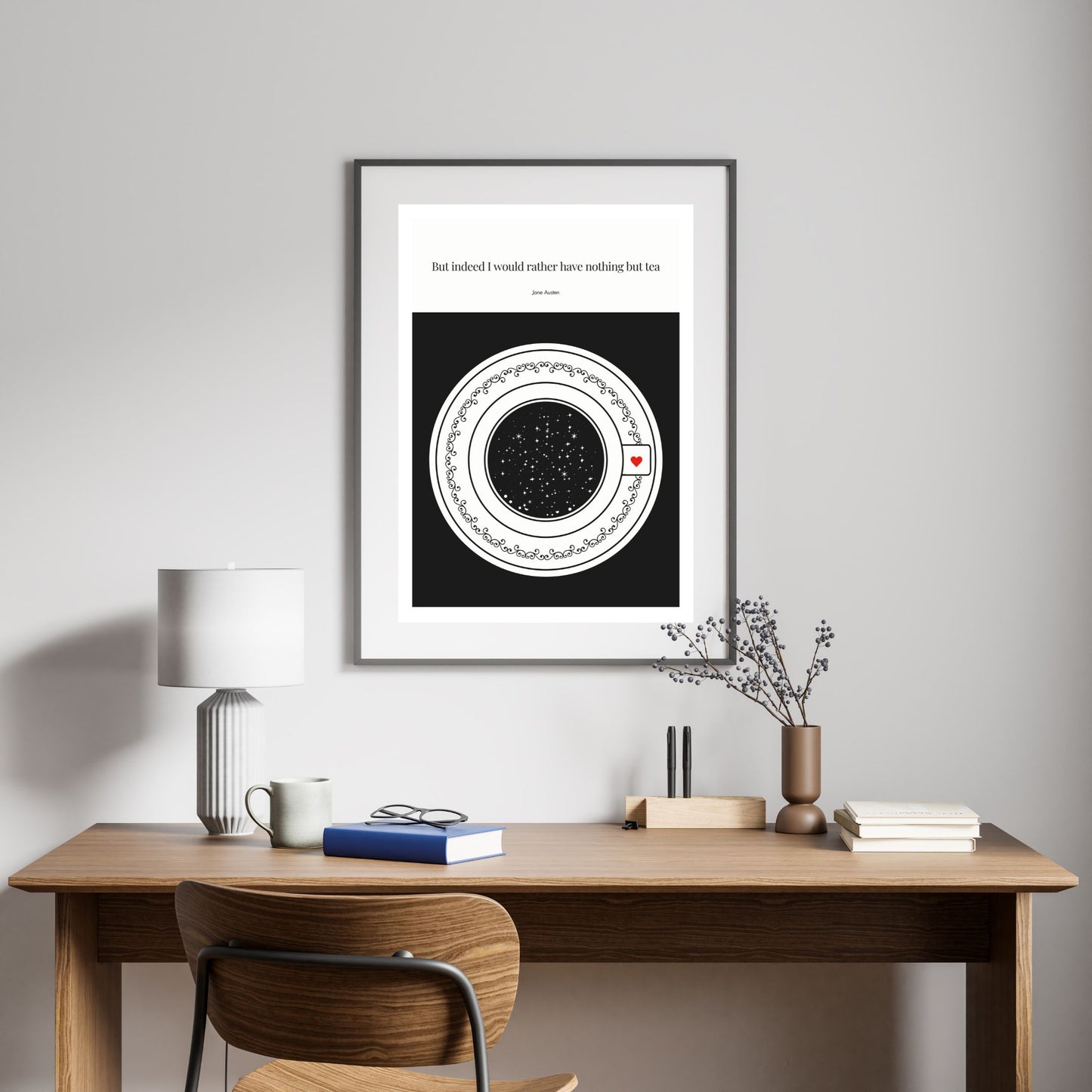 Jane Austen Quote Poster Art print