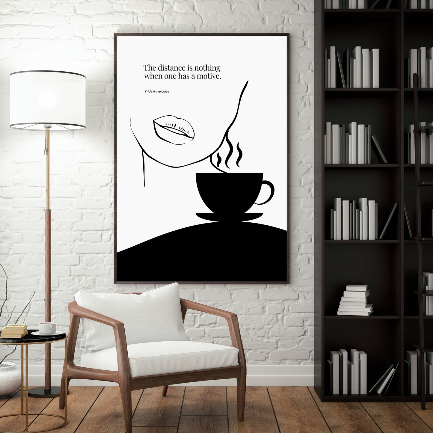 Jane Austen Quote-  Pride & Prejudice Minimalist Poster