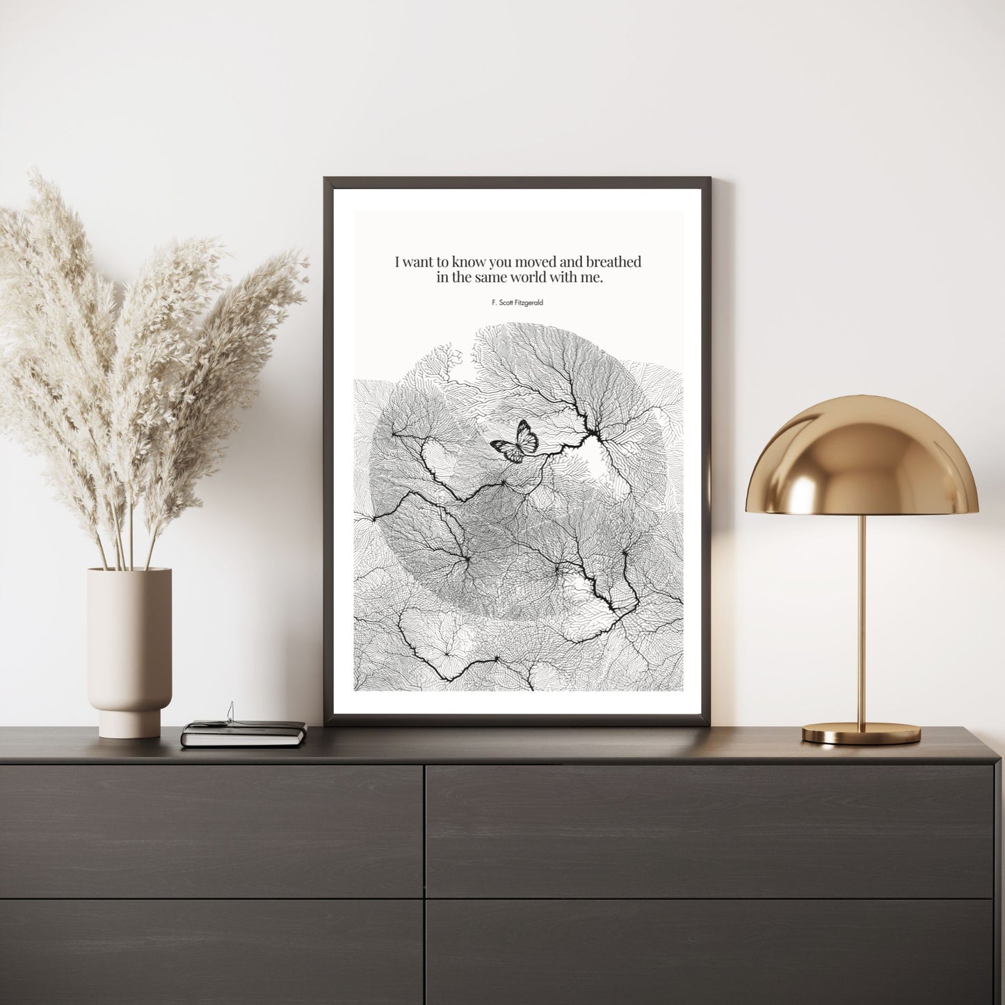 F. Scott Fitzgerald Quote Poster Art Print