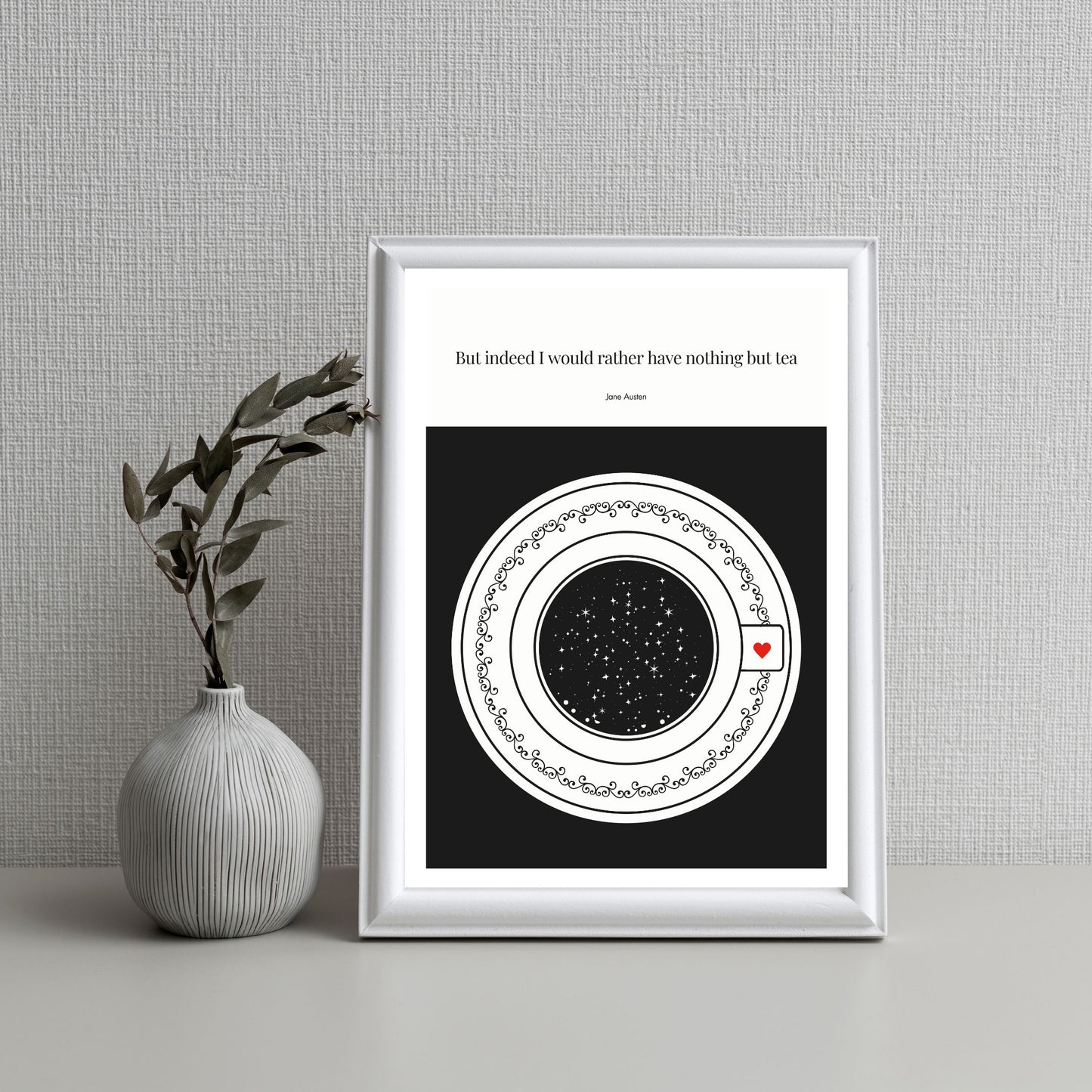 Jane Austen Quote Poster Art print