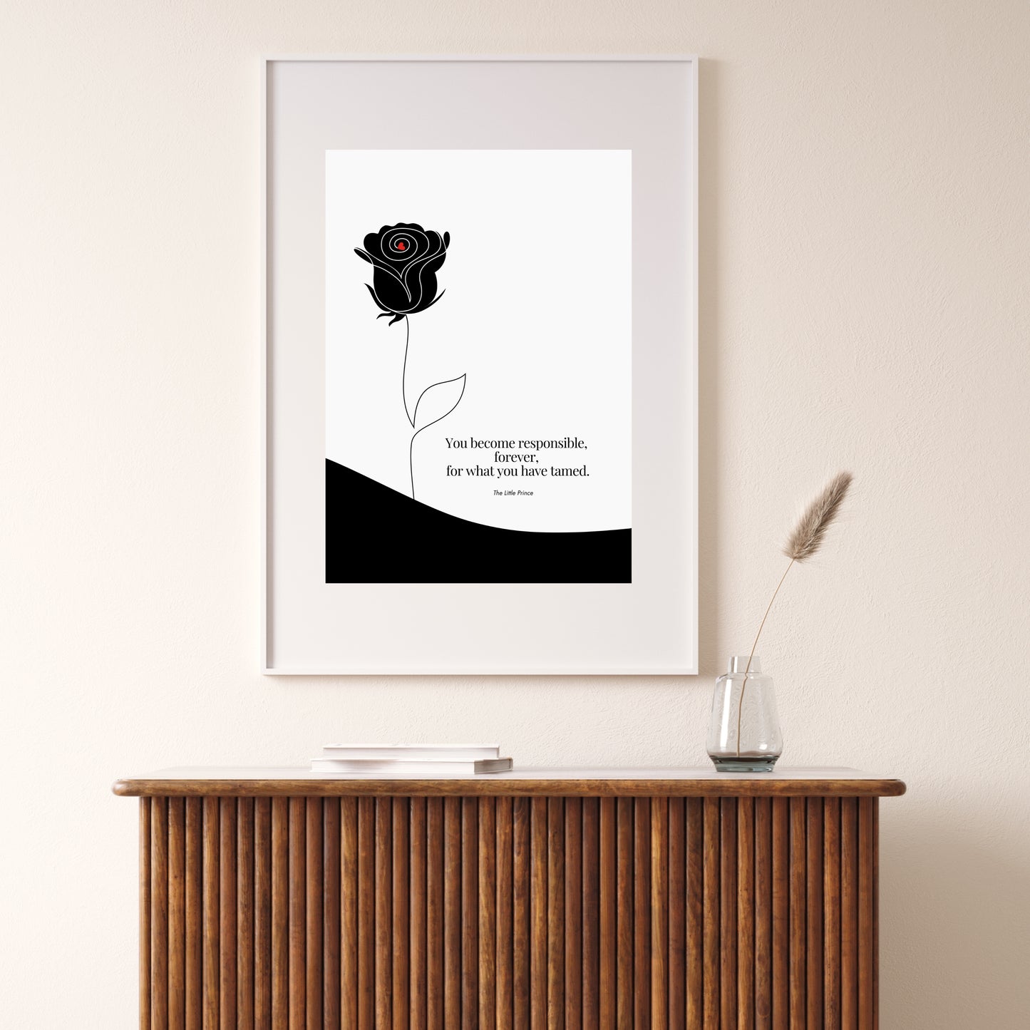 The Little Prince Quote Print -Antoine de Saint-Exupéry Poster