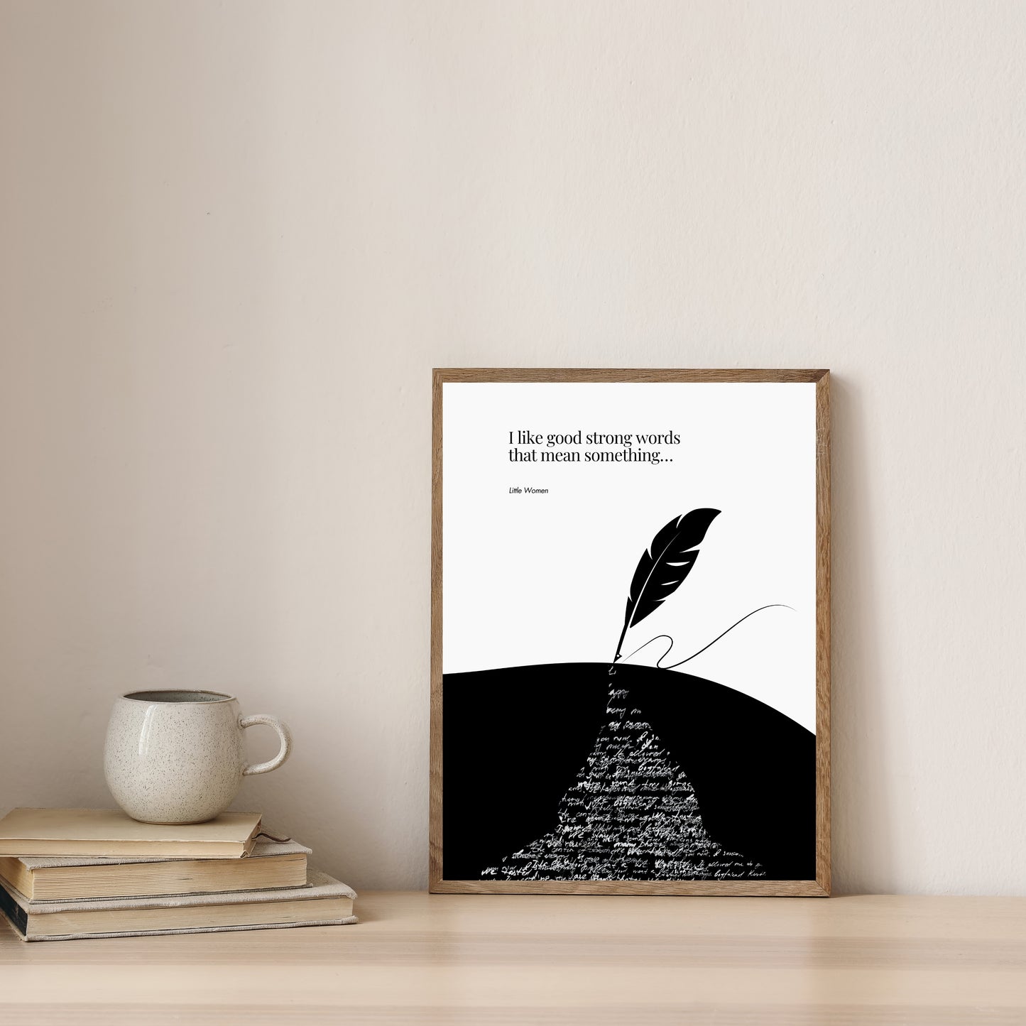 Louisa May Alcott quote - Little Women Print