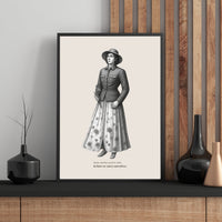 Woman in Military Jacket Poster – Identity Wall Art