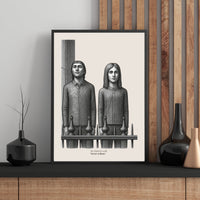 "Shared a Wall, Never a Door" Poster – Emotional Distance Wall Art