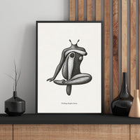 Abstract Human Figure Poster – Emotion & Form Conceptual Wall Art