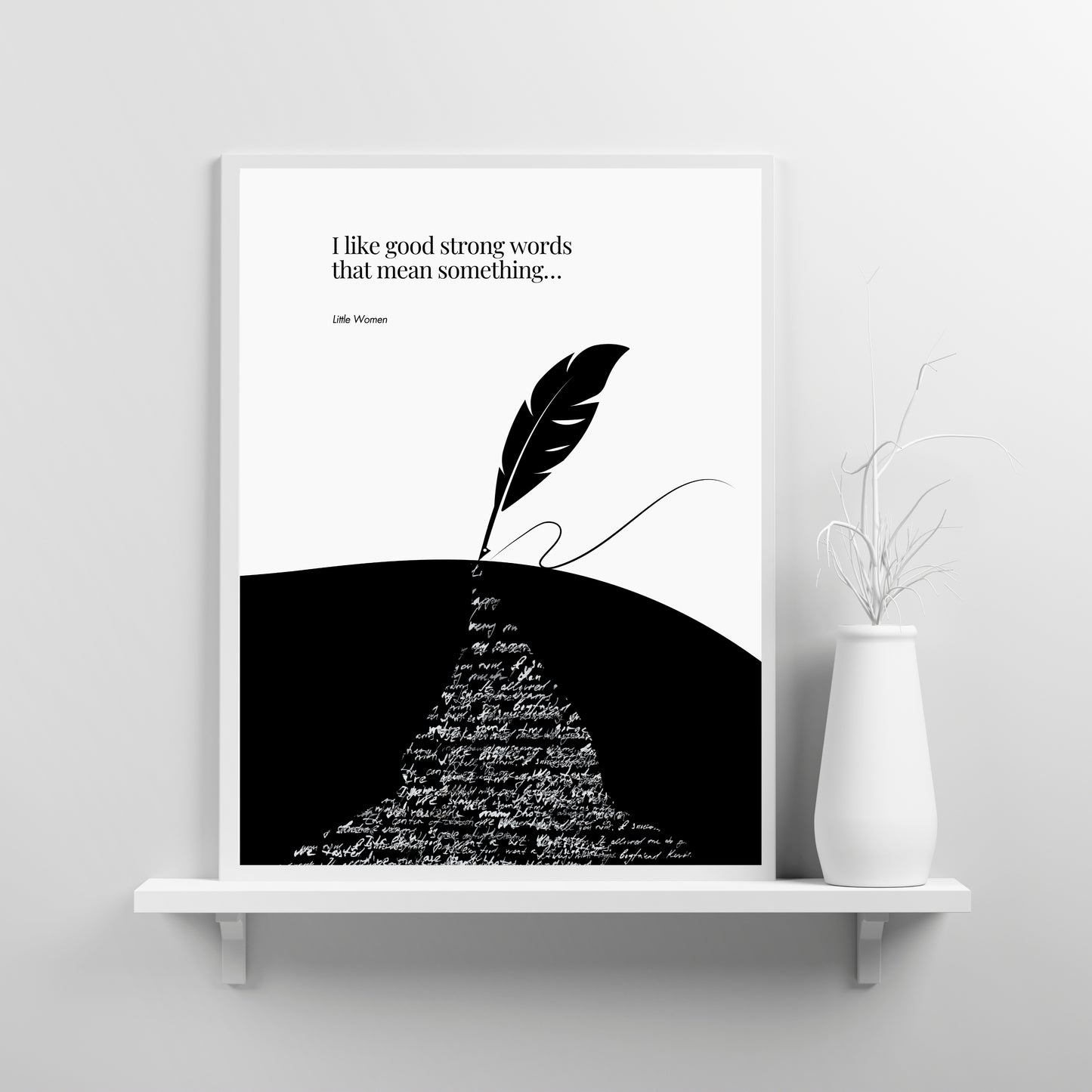 Louisa May Alcott quote - Little Women Print