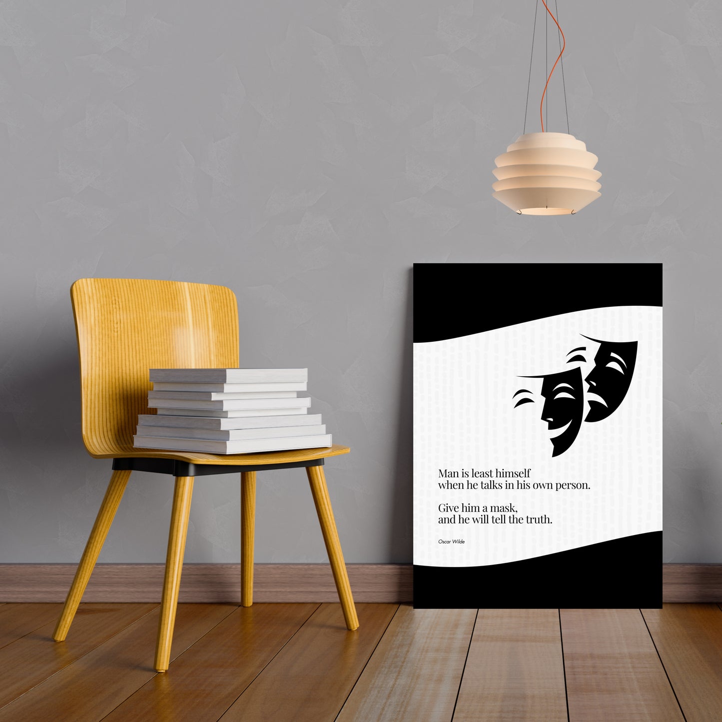 Oscar Wilde Quote Print - Wall Art Poster