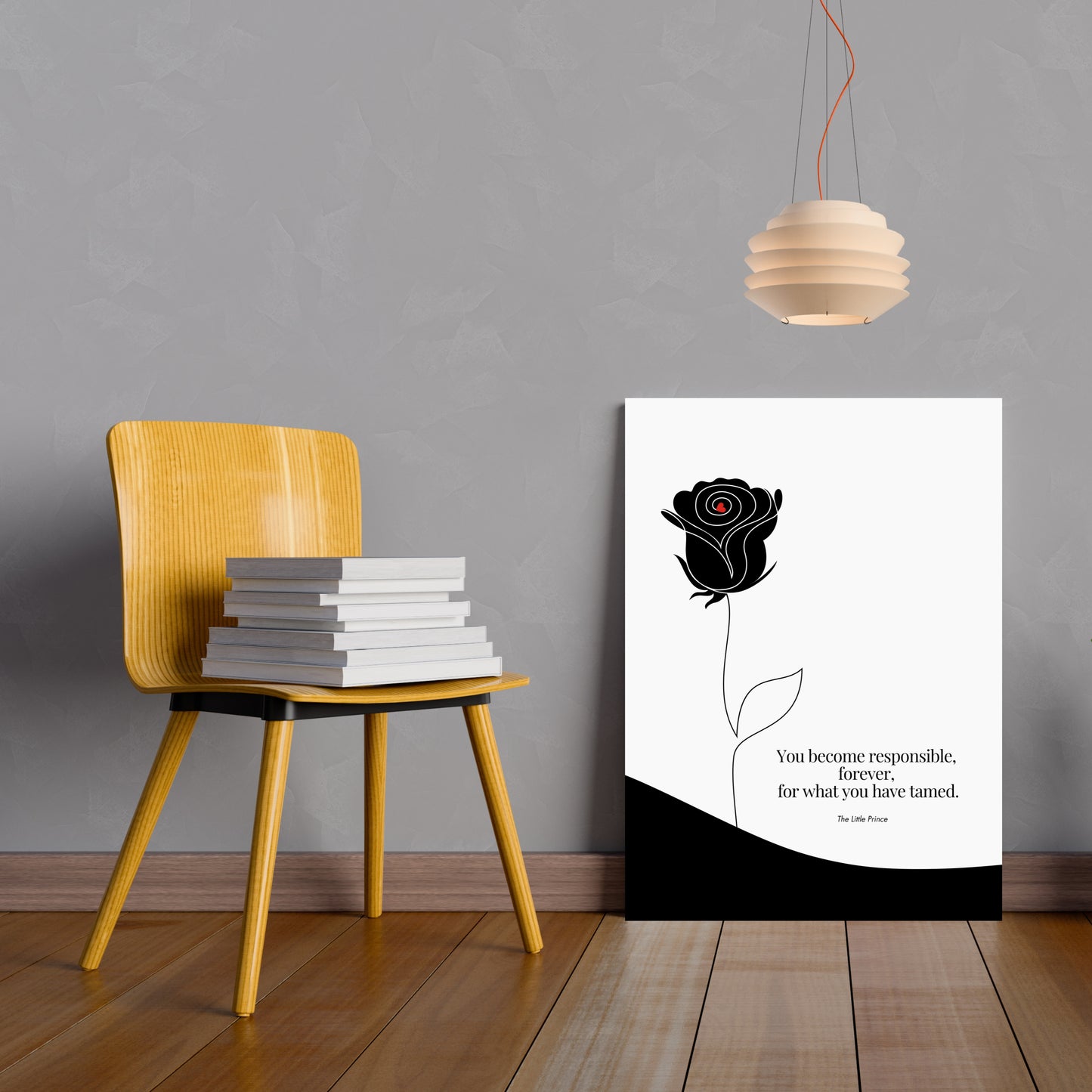 The Little Prince Quote Print -Antoine de Saint-Exupéry Poster