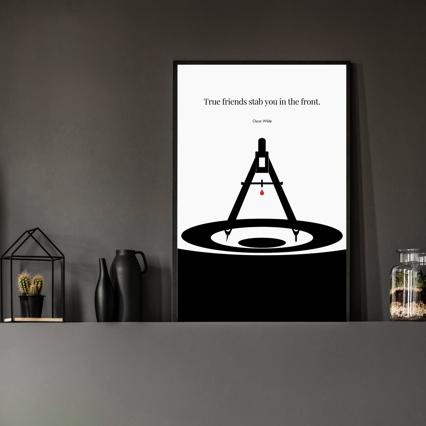 Oscar Wilde Poster - Minimalist Wall Art Print